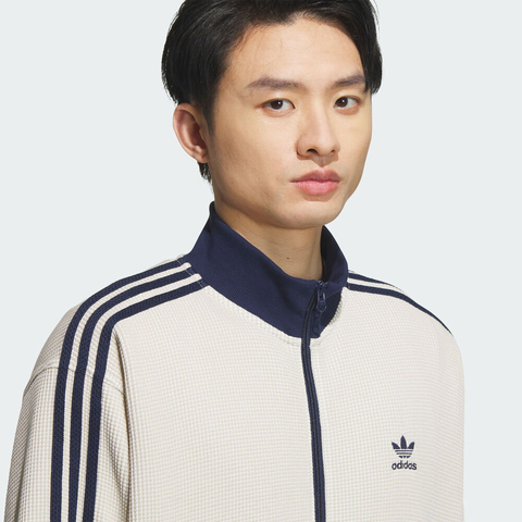 adidas Originals阿迪三叶草2025男子KNIT TRACK TOP针织无帽外套KC2618
