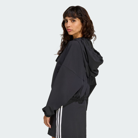 adidas Originals阿迪三叶草2025女子RIBBON TRACKTOP梭织连帽外套JX2698