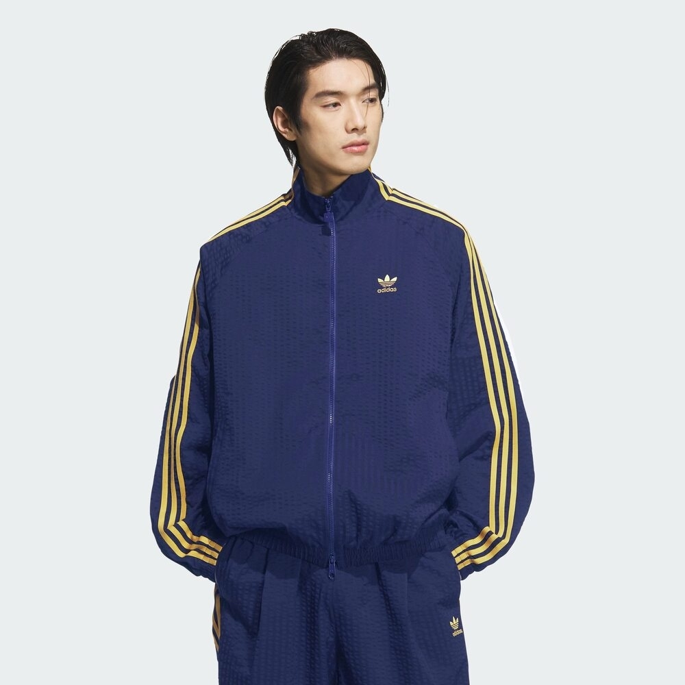adidas Originals阿迪三叶草2025男子OS TRACK TOP针织无帽外套KC2606