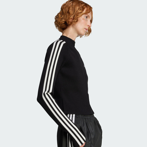 adidas Originals阿迪三叶草2025女子SLIM KNIT TT针织无帽外套JY2597
