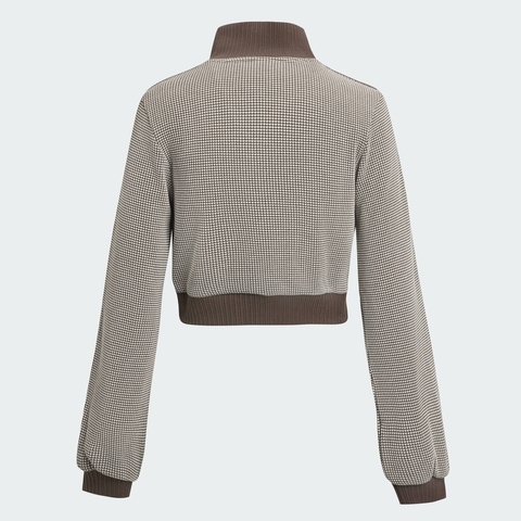 adidas Originals阿迪三叶草2025女子CROP TT针织无帽外套KC2645