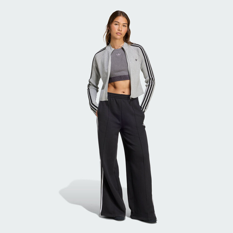 adidas Originals阿迪三叶草2025女子SLIM KNIT TT针织无帽外套JZ0886