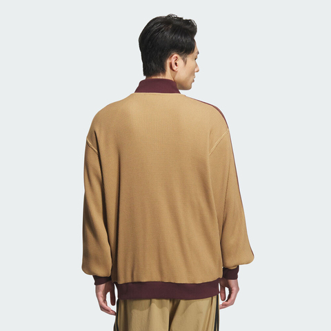 adidas Originals阿迪三叶草2025男子KNIT TRACK TOP针织无帽外套KC2620