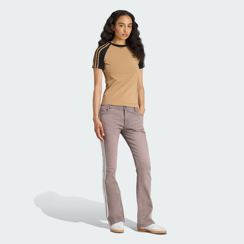 adidas Originals阿迪三叶草2025女子SLIM DENIM牛仔长裤KE9803