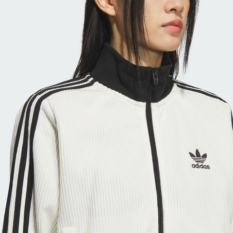 adidas Originals阿迪三叶草2025女子KNIT TT针织无帽外套KC2649