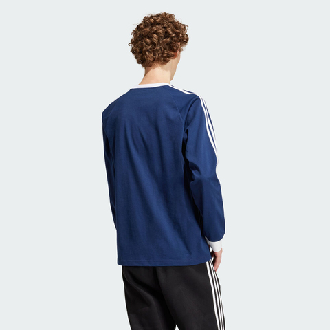 adidas Originals阿迪三叶草2025男子3-STRIPES LS T针织无领长TIM9428