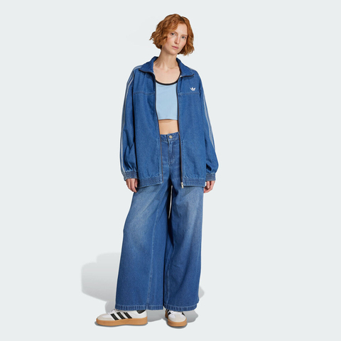 adidas Originals阿迪三叶草2025女子DENIM OS TT牛仔外套JY2896