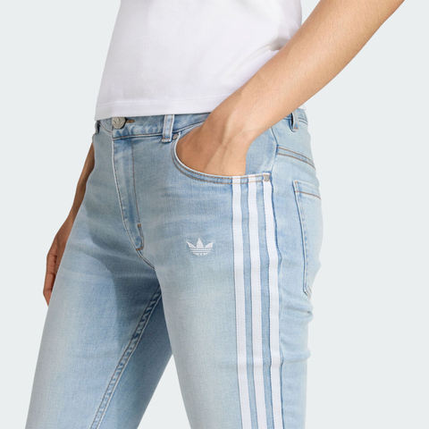 adidas Originals阿迪三叶草2025女子SLIM DENIM牛仔长裤KE9801