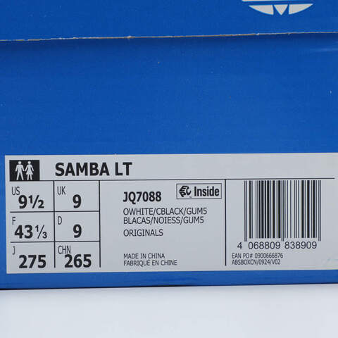 adidas Originals阿迪三叶草2025中性SAMBA LTORI-CLASSICJQ7088