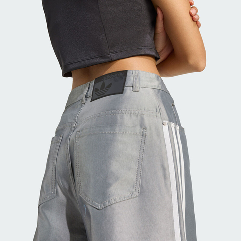 adidas Originals阿迪三叶草2025女子BAGGY SHINE DNM牛仔长裤KE9800