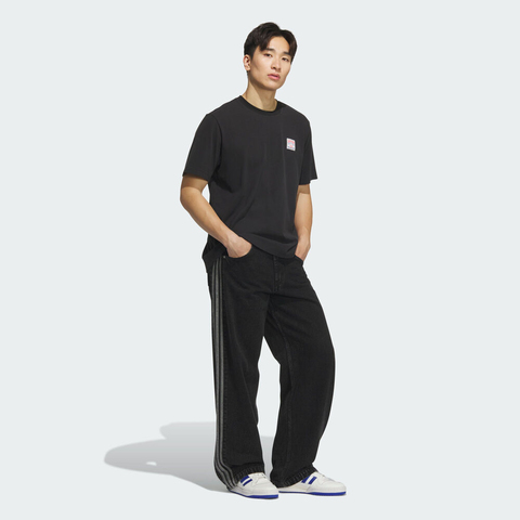 adidas Originals阿迪三叶草2025男子WABASH TEE 2针织无领短TKD1852