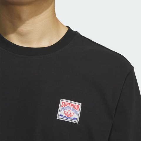 adidas Originals阿迪三叶草2025男子WABASH TEE 2针织无领短TKD1852