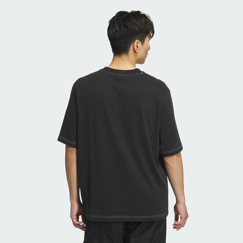 adidas Originals阿迪三叶草2025男子WABASH TEE 1针织无领短TKD1849