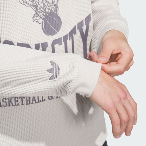 adidas Originals阿迪三叶草2025男子HYC LS TEE针织无领长TKE6111