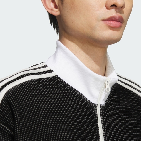 adidas Originals阿迪三叶草2025男子KNIT TRACK TOP针织无帽外套KC2619