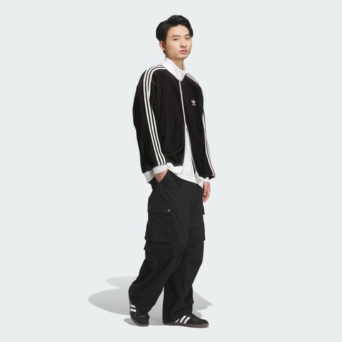 adidas Originals阿迪三叶草2025男子KNIT TRACK TOP针织无帽外套KC2619