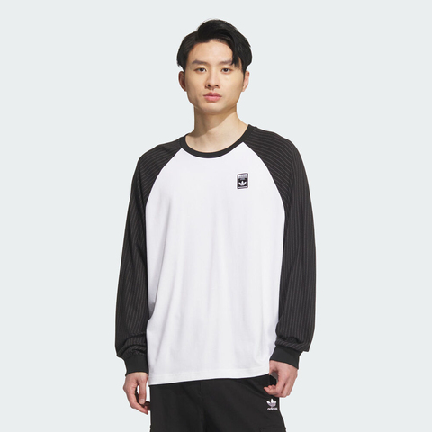 adidas Originals阿迪三叶草2025男子WABASH TEE 3针织无领长TKD1854