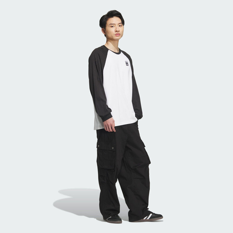 adidas Originals阿迪三叶草2025男子WABASH TEE 3针织无领长TKD1854