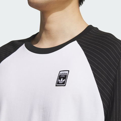 adidas Originals阿迪三叶草2025男子WABASH TEE 3针织无领长TKD1854