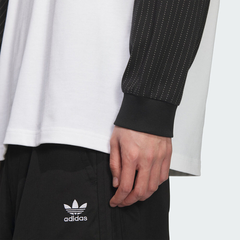 adidas Originals阿迪三叶草2025男子WABASH TEE 3针织无领长TKD1854