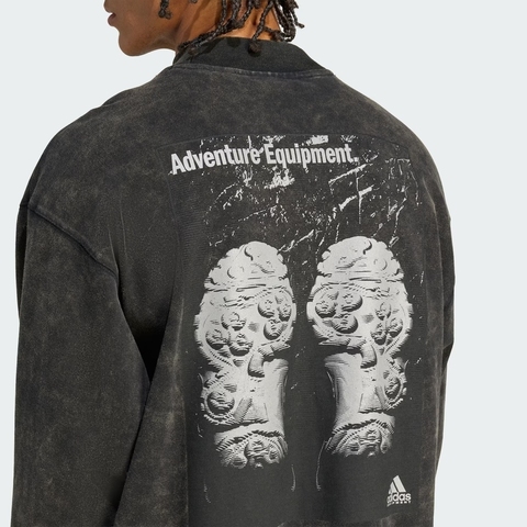 adidas Originals阿迪三叶草2025男子EQT GRAPHIC TEE针织无领长TJX1588