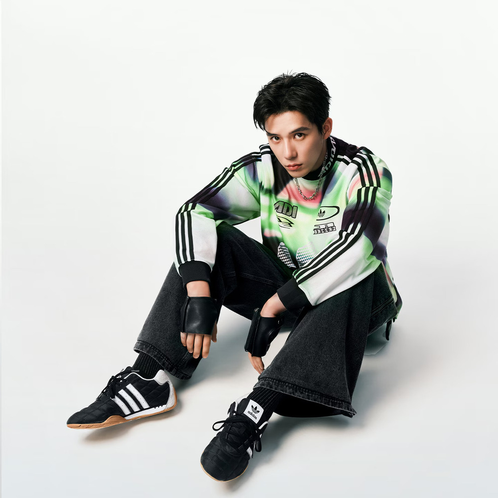 adidas Originals阿迪三叶草2025男子MOTO JERSEY AOP针织无领长TKH1466