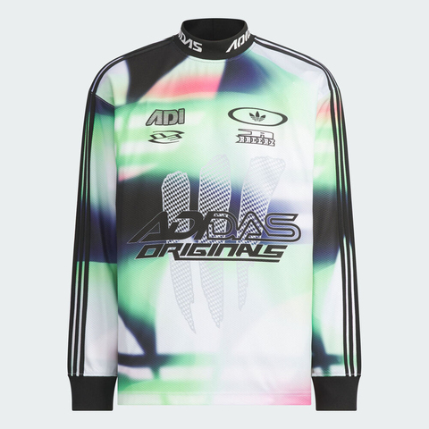adidas Originals阿迪三叶草2025男子MOTO JERSEY AOP针织无领长TKH1466