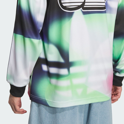 adidas Originals阿迪三叶草2025男子MOTO JERSEY AOP针织无领长TKH1466