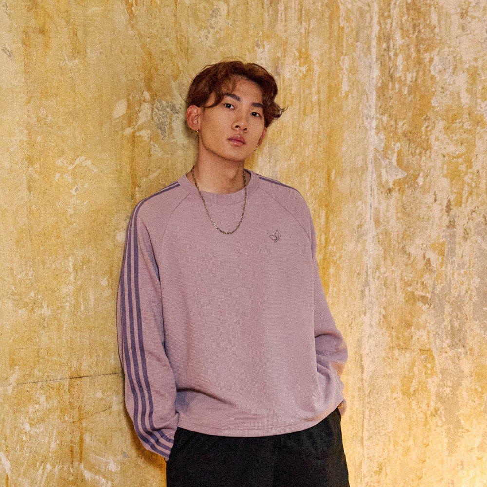 adidas Originals阿迪三叶草2025男子WAFFLE TEE LS针织无领长TKH1176