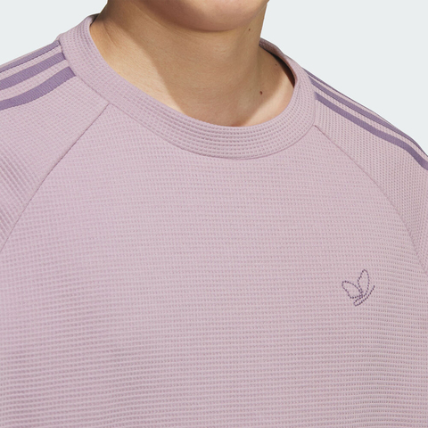 adidas Originals阿迪三叶草2025男子WAFFLE TEE LS针织无领长TKH1176