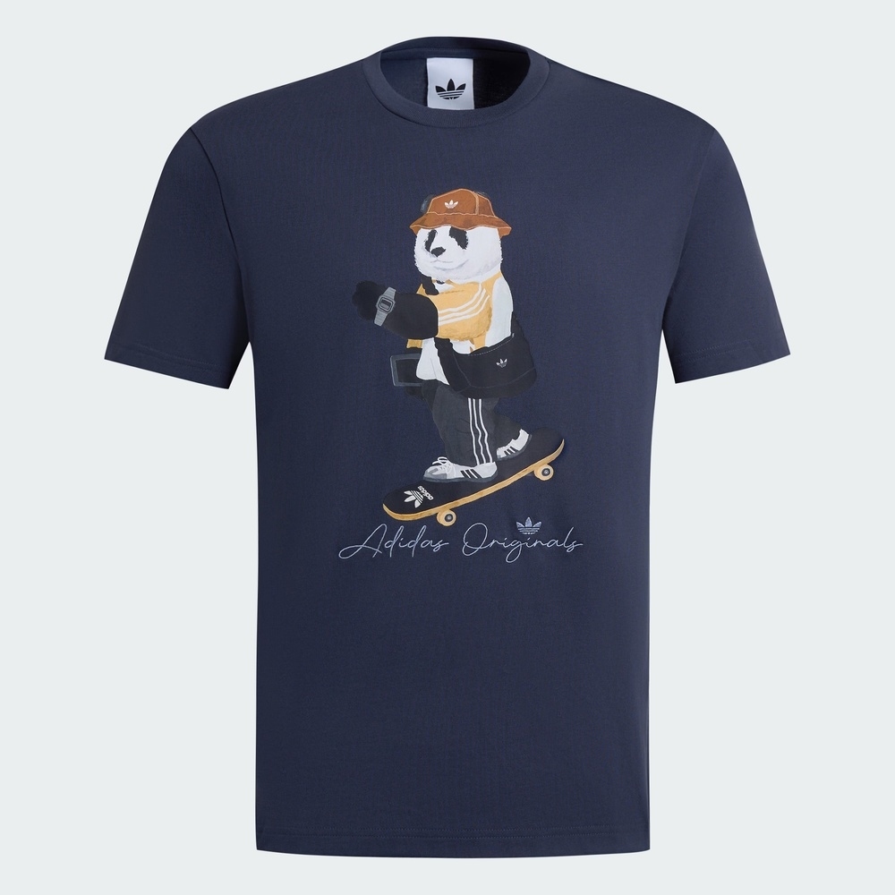 adidas Originals阿迪三叶草2025男子DOROPHY TEE 3针织无领短TIB7069