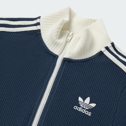 adidas Originals阿迪三叶草2025女子CROP TT针织无帽外套KC2646