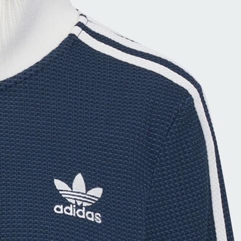 adidas Originals阿迪三叶草2025女子CROP TT针织无帽外套KC2646