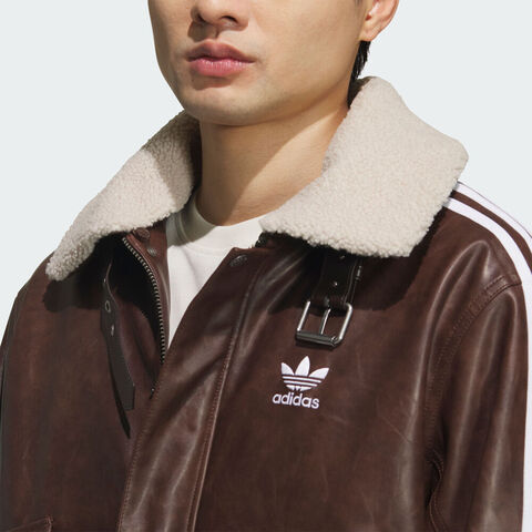 adidas Originals阿迪三叶草2025男子NEW PU PAD JKT薄棉服KF3692