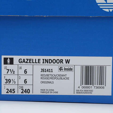 adidas Originals阿迪三叶草2025中性GAZELLE INDOOR WORI-CLASSICJS1411