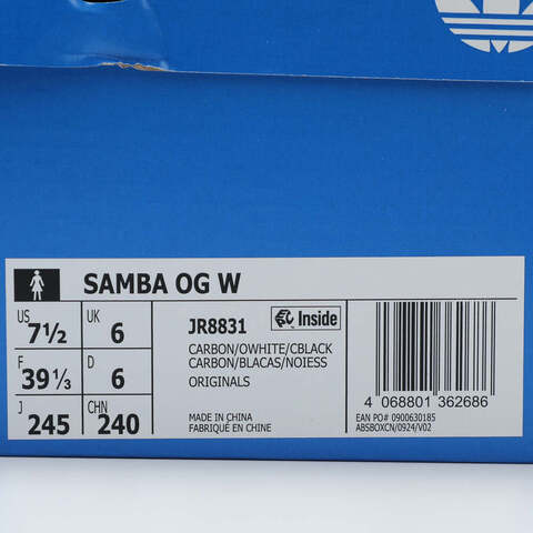adidas Originals阿迪三叶草2025中性SAMBA OG WORI-CLASSICJR8831