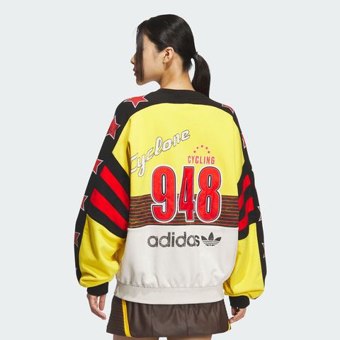 adidas Originals阿迪三叶草2025男子CYCLING CREW针织无帽卫衣KG3145