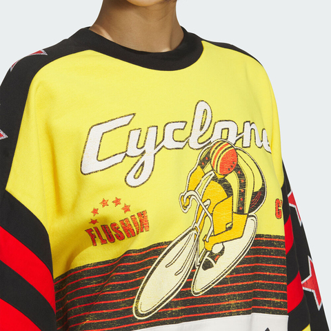 adidas Originals阿迪三叶草2025男子CYCLING CREW针织无帽卫衣KG3145