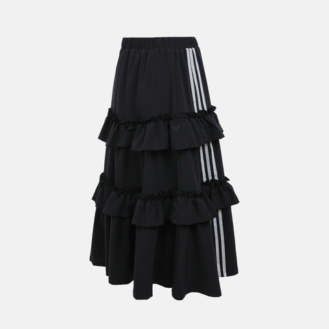 adidas Originals阿迪三叶草2025女子OTT LONG SKIRT梭织长裙KQ6505