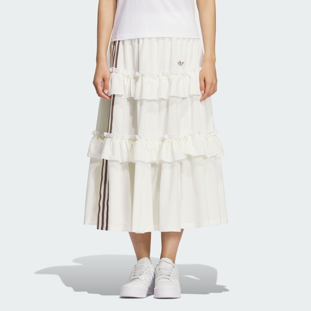 adidas Originals阿迪三叶草2025女子OTT LONG SKIRT梭织长裙KQ6506