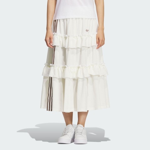 adidas Originals阿迪三叶草2025女子OTT LONG SKIRT梭织长裙KQ6506