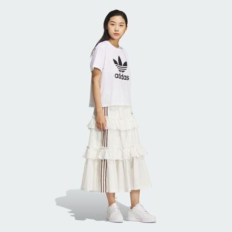 adidas Originals阿迪三叶草2025女子OTT LONG SKIRT梭织长裙KQ6506