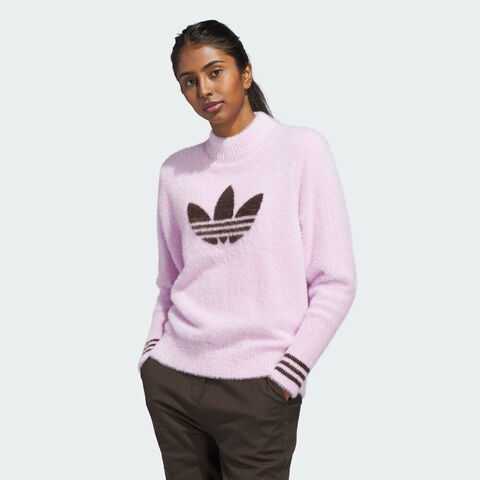 adidas Originals阿迪三叶草2025女子S Nvlty Swtr W毛线套头衫JN9747