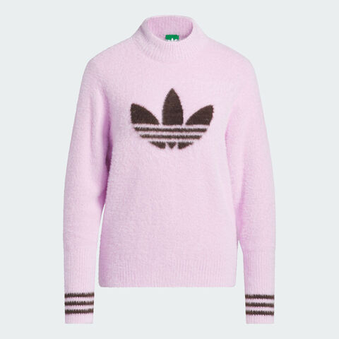 adidas Originals阿迪三叶草2025女子S Nvlty Swtr W毛线套头衫JN9747