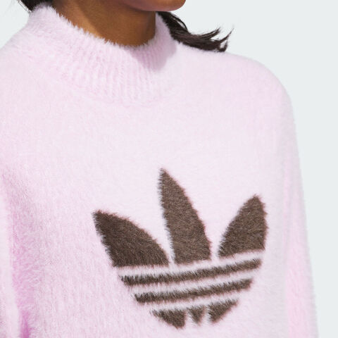 adidas Originals阿迪三叶草2025女子S Nvlty Swtr W毛线套头衫JN9747