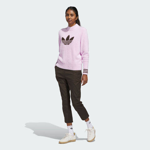 adidas Originals阿迪三叶草2025女子S Nvlty Swtr W毛线套头衫JN9747