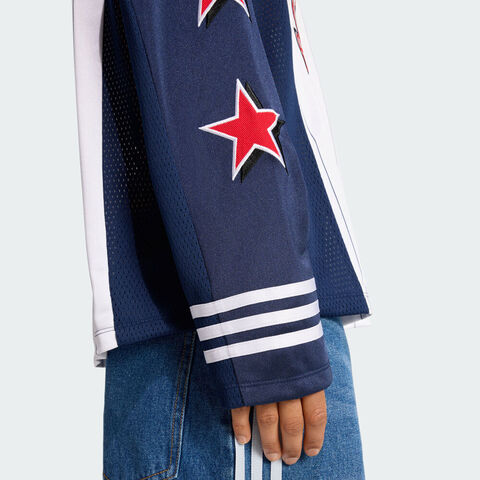 adidas Originals阿迪三叶草2025女子LS JERSEY针织无领长TKC6283