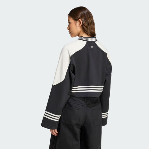 adidas Originals阿迪三叶草2025女子CREW SWEATSHIRT针织无帽卫衣JW7273