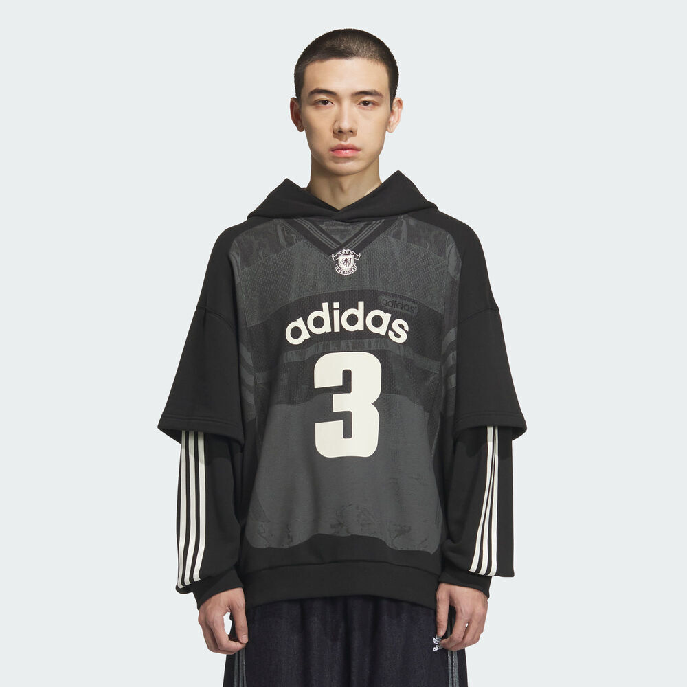 adidas Originals阿迪三叶草2025男子IH HOODIE M针织连帽卫衣KC2607