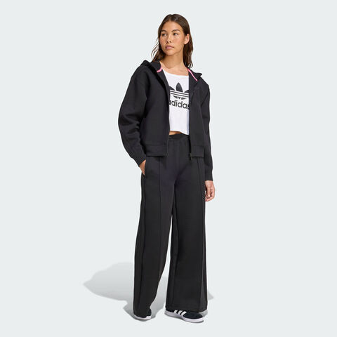 adidas Originals阿迪三叶草2025女子SPACER 3S FZ针织连帽卫衣JY2619